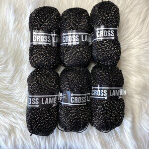 Lot of 6 Grand'mere Cross Lame Yarn